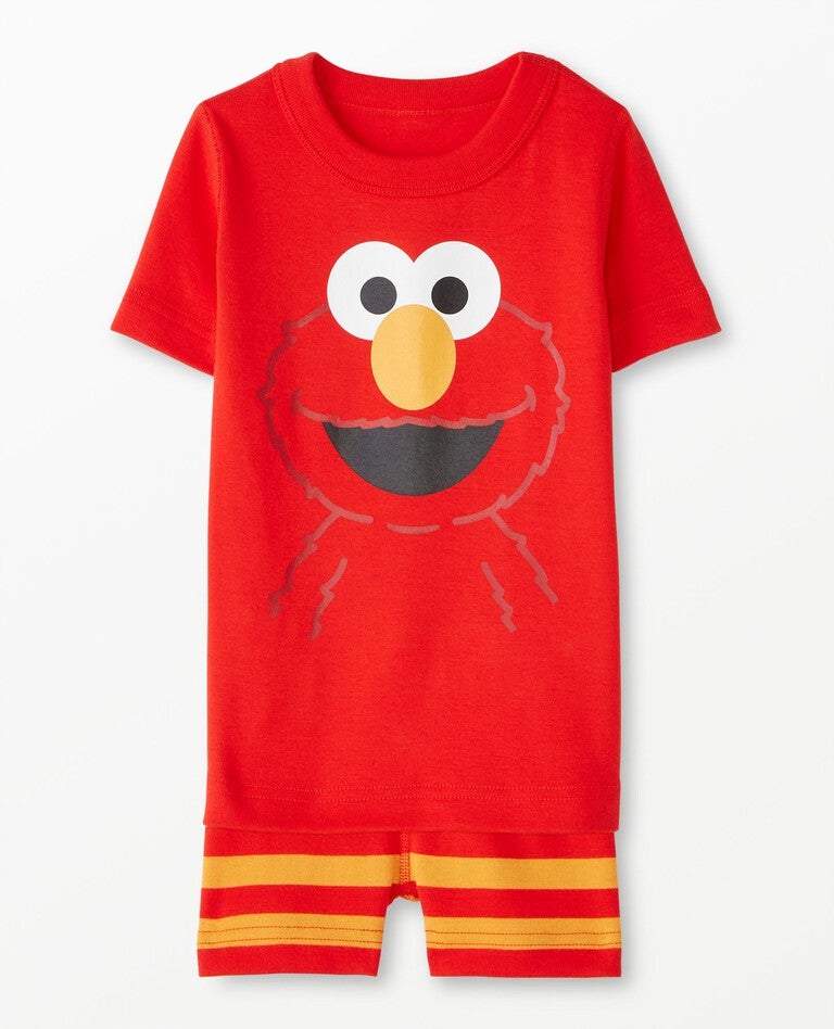 Kids Sesame Street Short John Pajama Set in Elmo - main