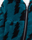 Print Recycled Marshmallow Fleece Jacket in North Air - main