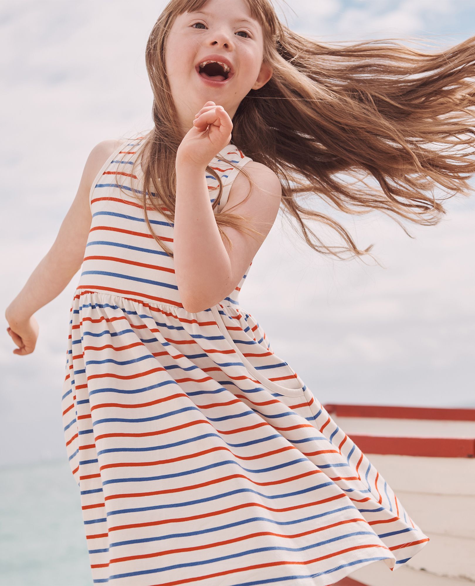 Striped Racerback Skater Dress with Pockets Hanna Andersson Hanna Me Downs