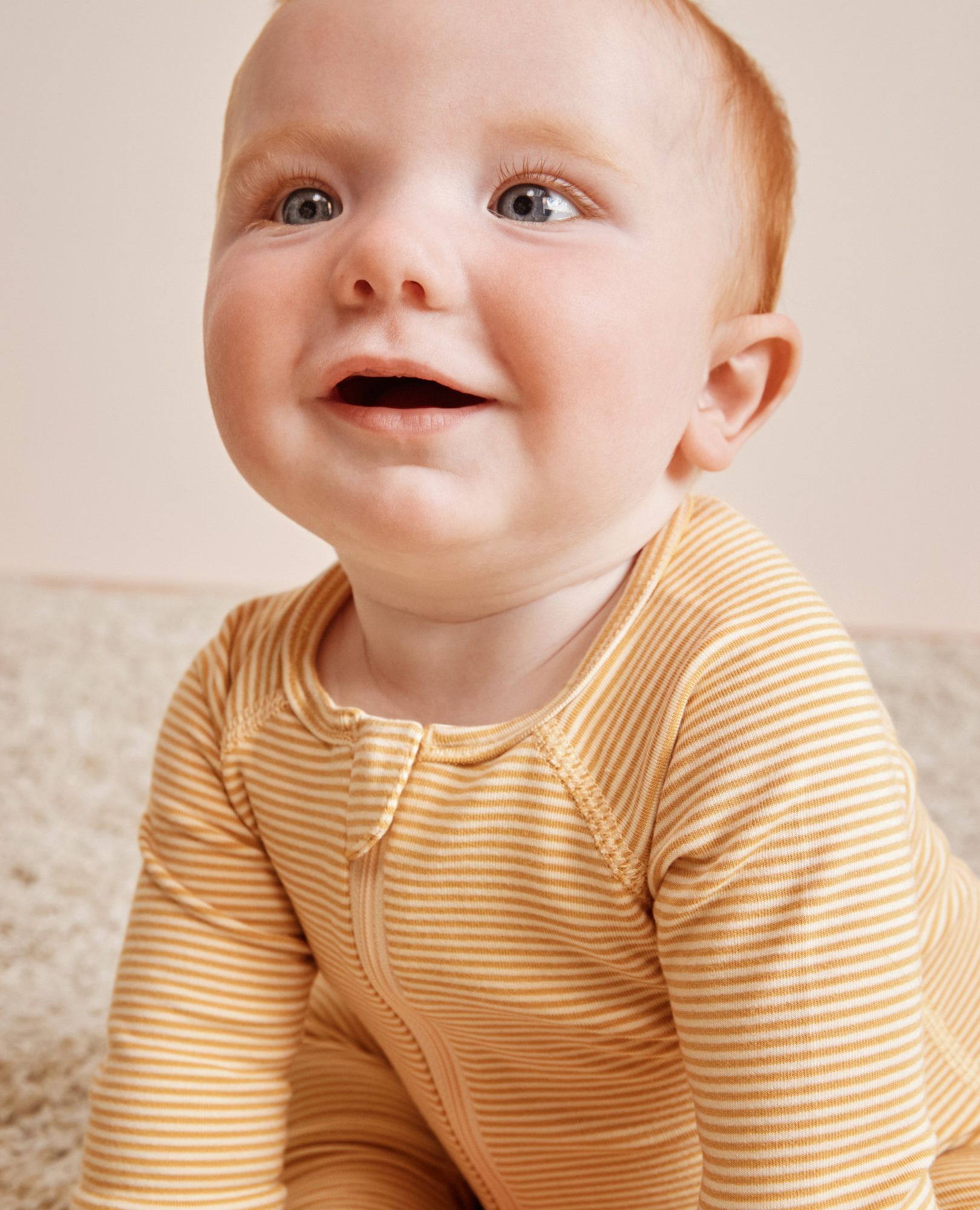 HannaSoft™ Stretch Striped Sleeper in Fall Leaf/Almond Oil - main