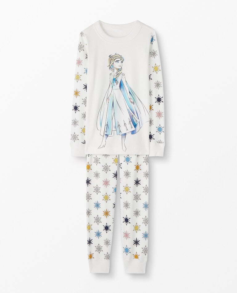 Disney Frozen 2 Long John Pajamas In Organic Cotton Hanna Andersson