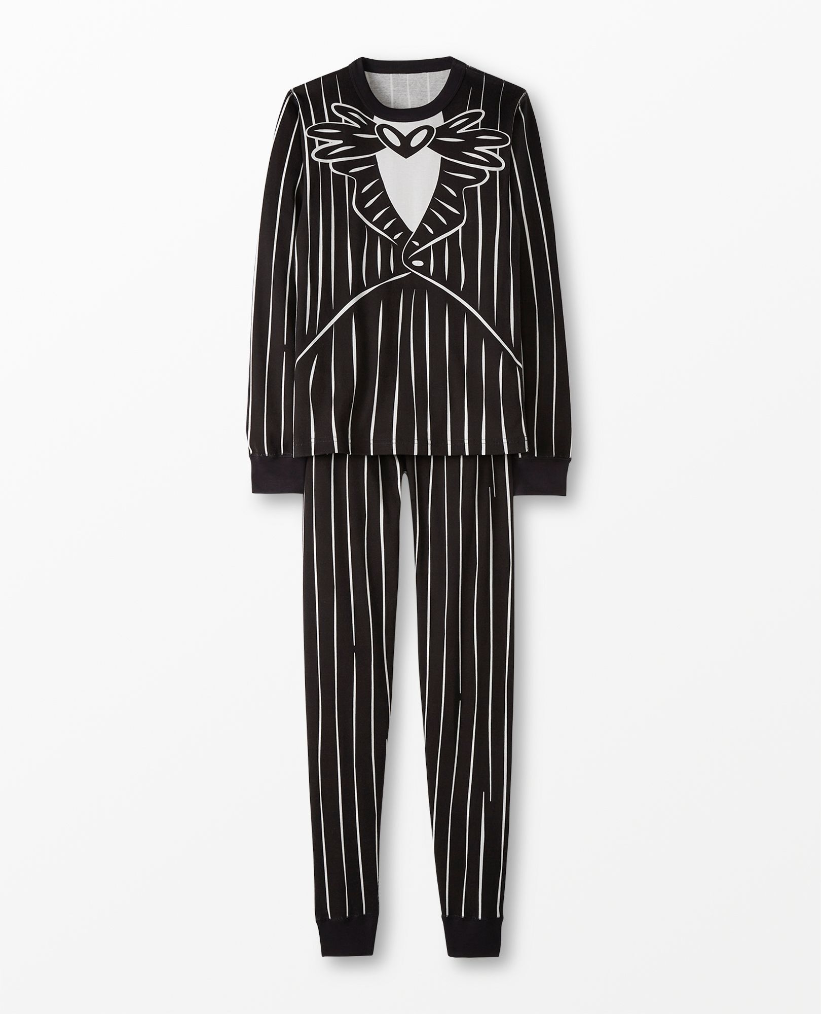 Adult The Nightmare Before Christmas Jack Costume Long John Pajama Set in Jack Skellington Costume - main