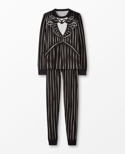 Adult The Nightmare Before Christmas Jack Costume Long John Pajama Set in Jack Skellington Costume - main