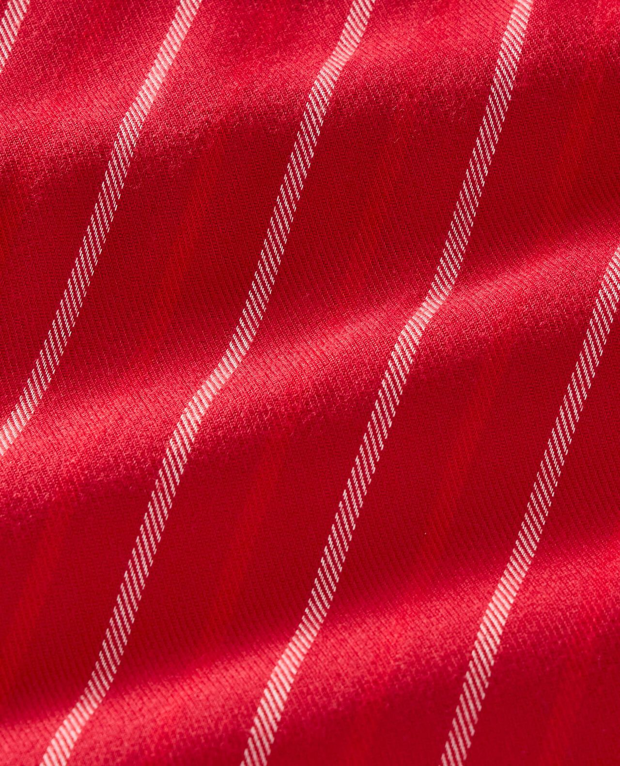 Holiday Flannel Pajama Set in Holiday Red Stripes - main