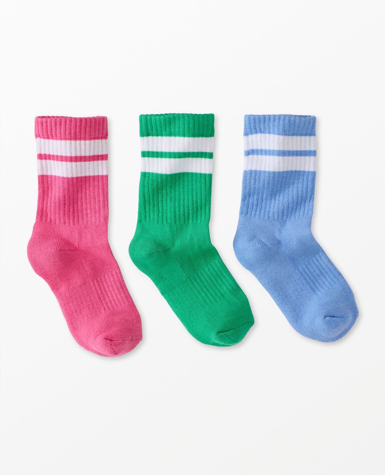 Bright Basics Socks 3-Pack in Pink Multi - main