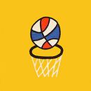 HannaJams™ Pajama Set in Slam Dunk - swatch