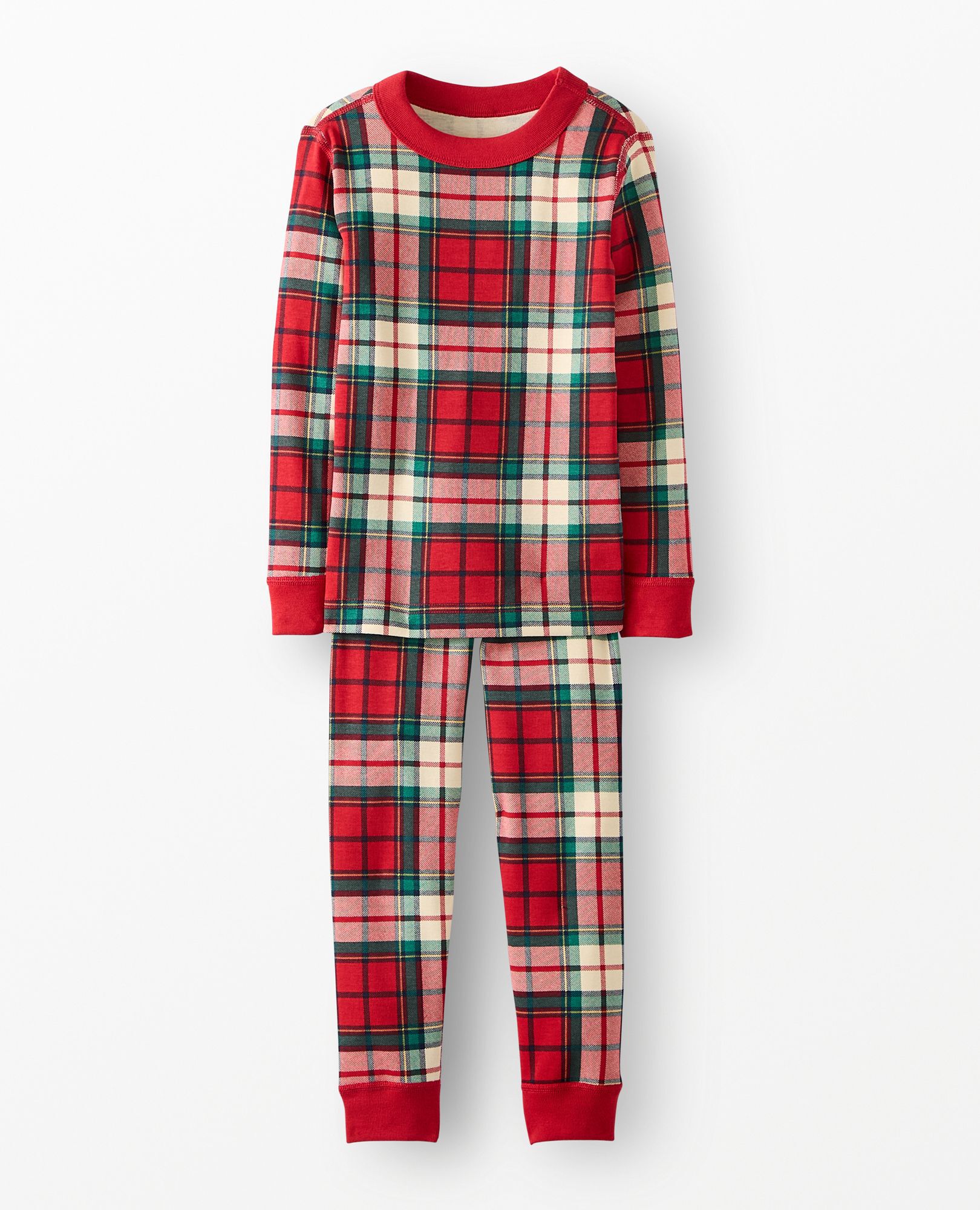 HannaJams™ Plaid Pajama Set in Red Holiday Plaid - main