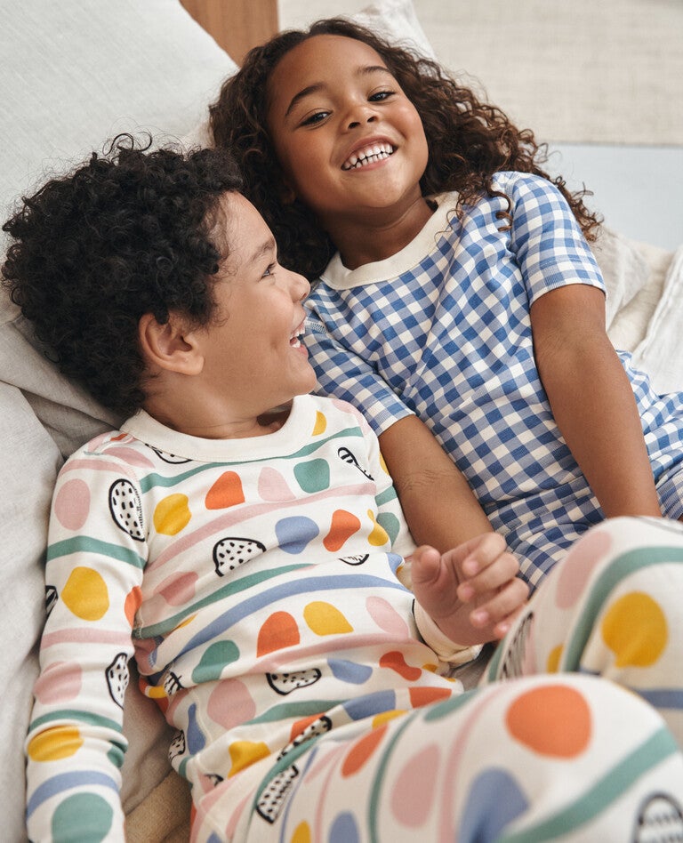 Colorful Eggs Mix & Match Sibling Pajamas in - main