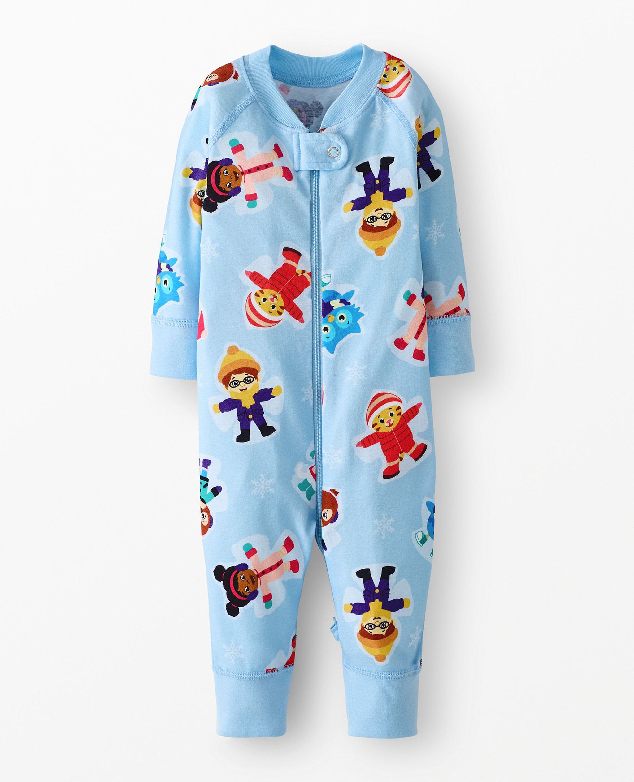 Daniel Tiger Holiday HannaJams™ Sleeper in Daniel Tiger Snow Angels on Blue - main