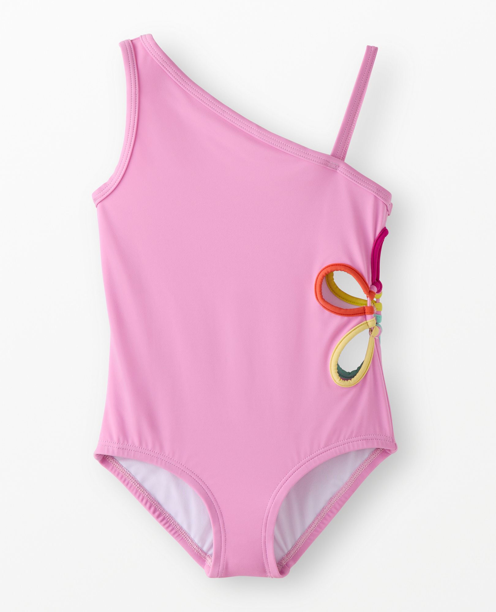 One-Piece Flower Cut Out Swimsuit in Echinacea - main