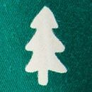 Holiday Flannel Robe in Happy Trees on Green - swatch