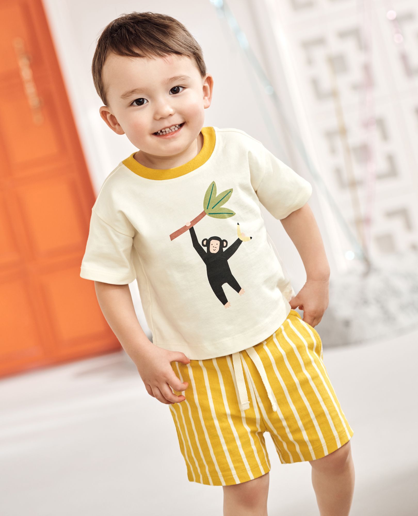 Baby Relaxed Fit Graphic T-Shirt & Shorts Set | Hanna Andersson