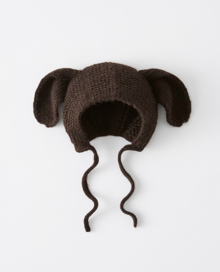 Handknit Critter Hat In Alpaca in  - main
