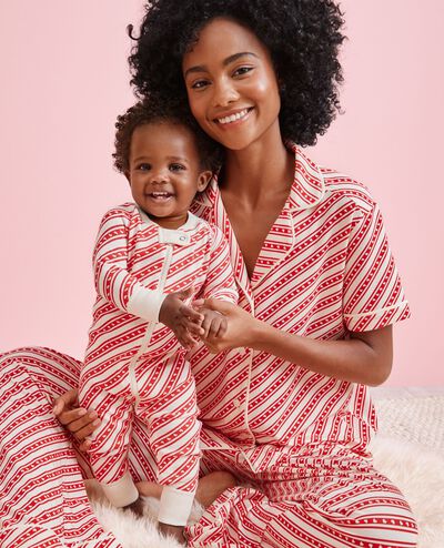 Women's Short Sleeve HannaSoft™ Pajama Set in Candy stripes - main