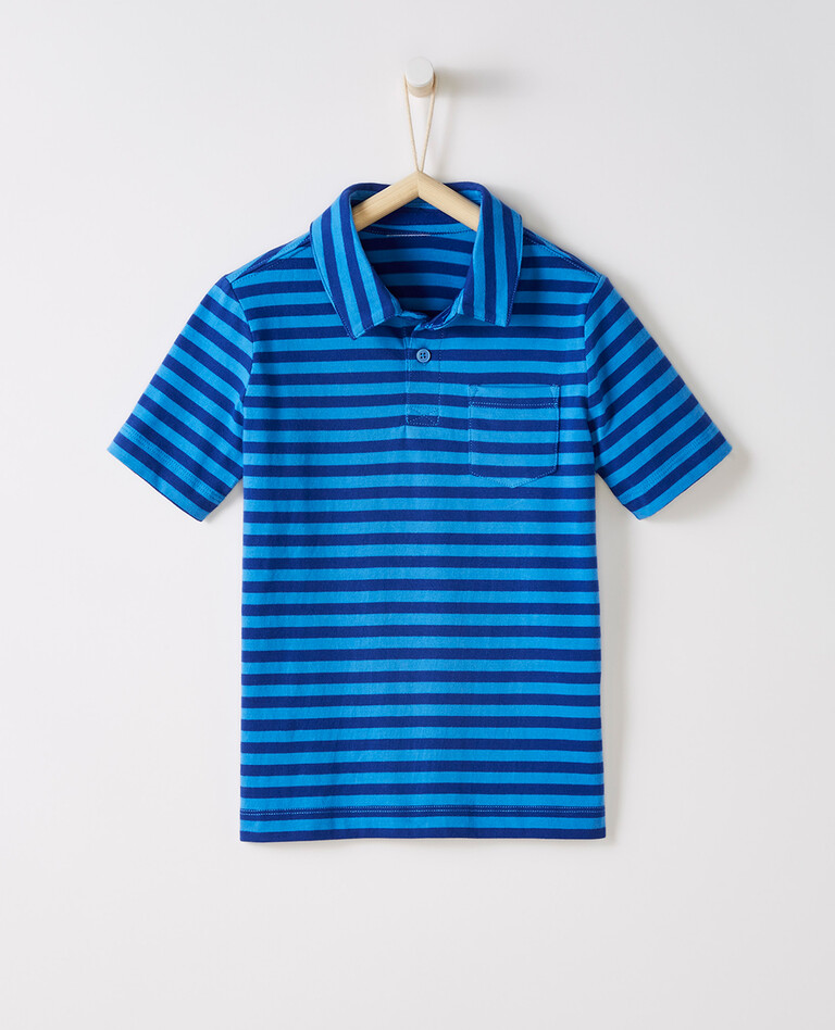 Sueded Jersey Polo in  - main