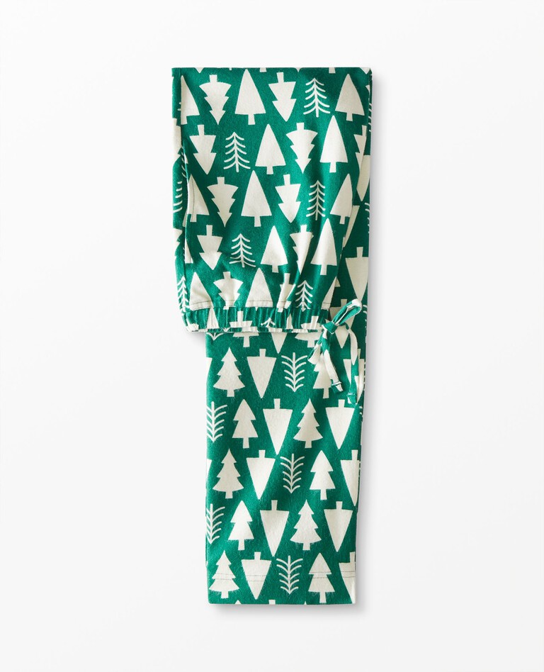 Adult Unisex Holiday Flannel Pajama Pant in Winter Green - main