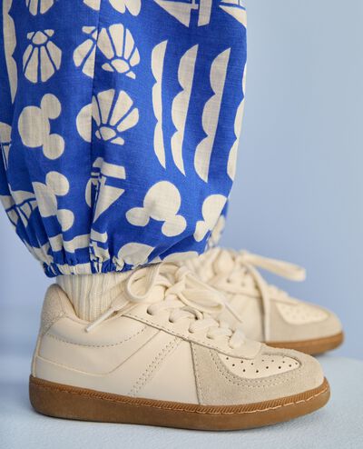 Disney Mickey Mouse Poplin Parachute Pants in Mickey Mouse Sail Patchwork Blue - main