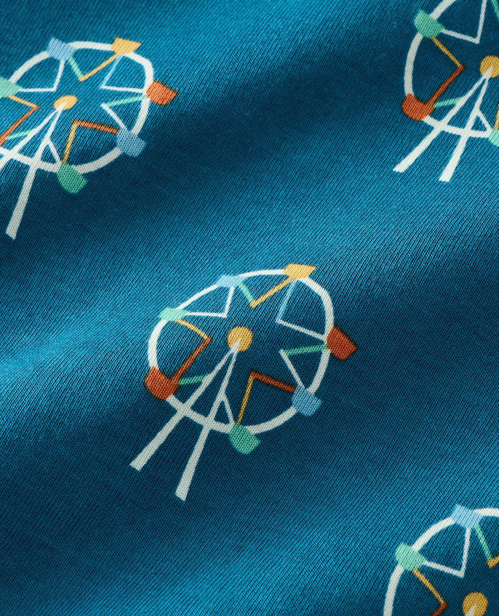 HannaJams™ Pajama Set in Ferris Wheel on Atlantic Blue - main
