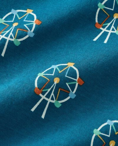 HannaJams™ Pajama Set in Ferris Wheel on Atlantic Blue - main