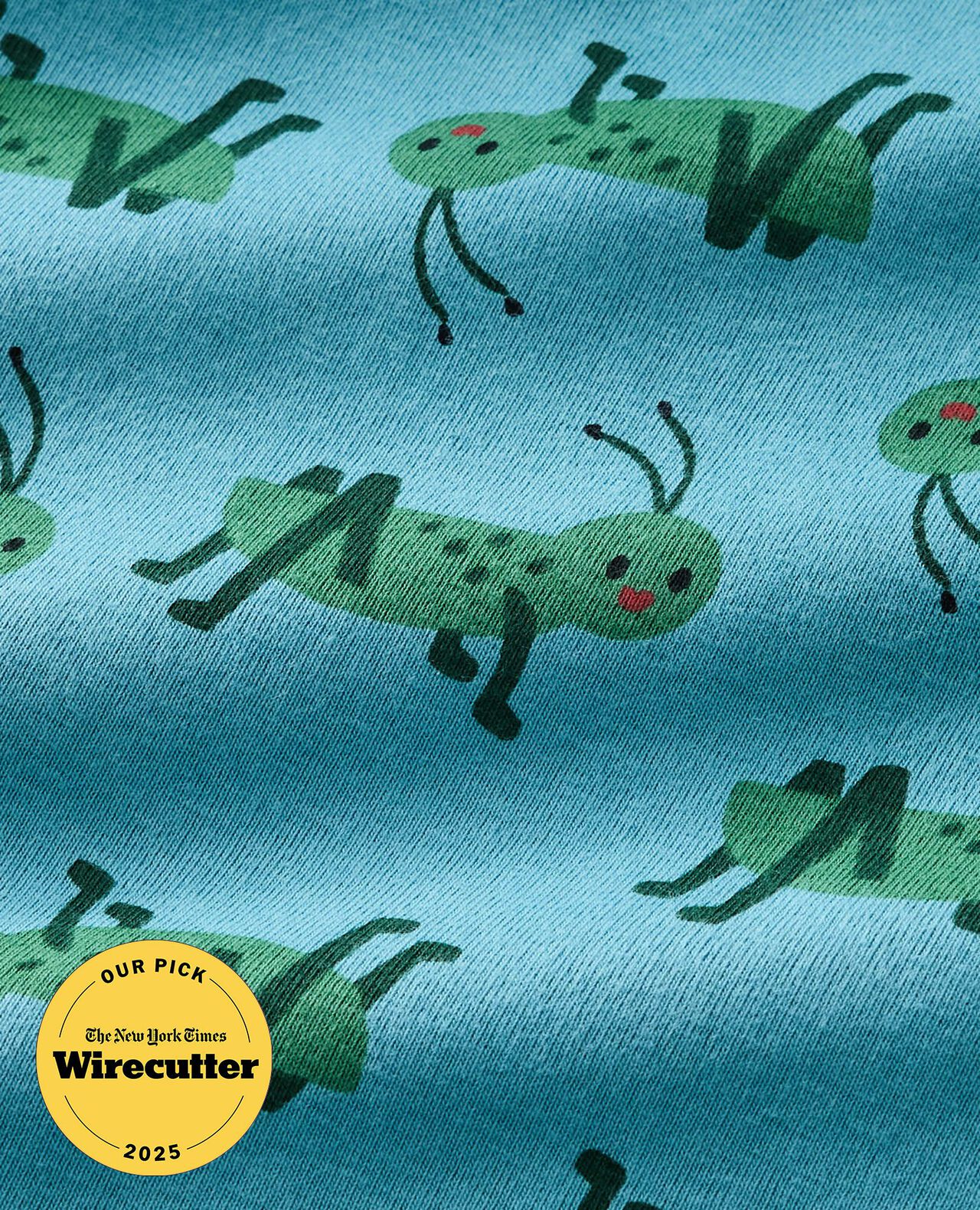 HannaJams™ Pajama Set in Crickets on Chalk Blue - main
