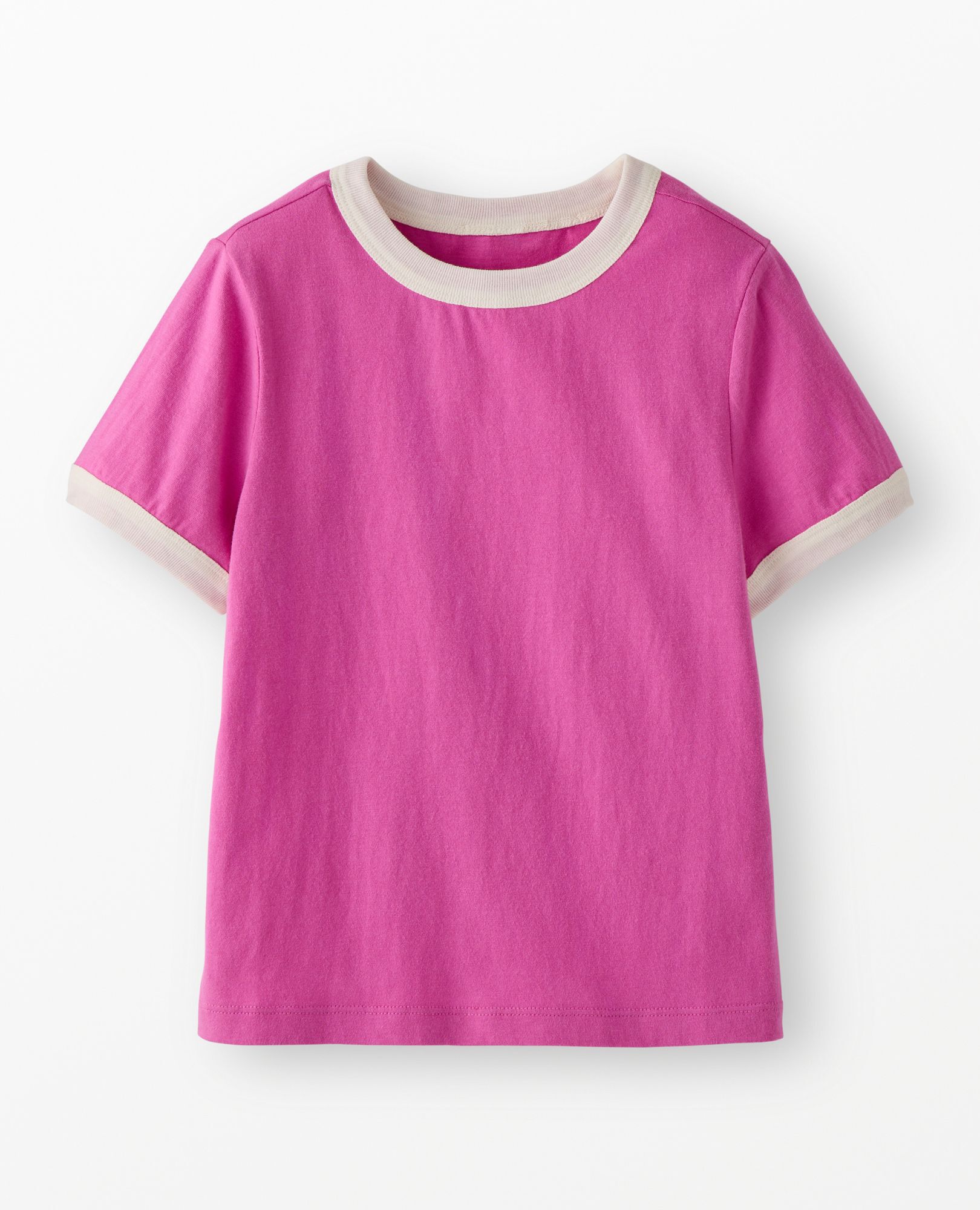 Classic Fit Ringer T-Shirt in Phlox Pink - main