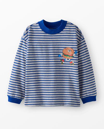 Graphic Ringer Tee in Burger Derby - main