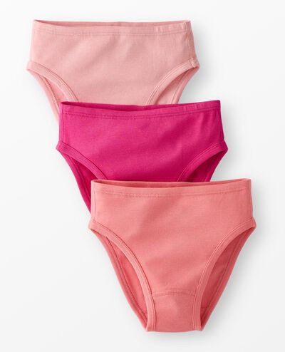 3-Pack Organic Cotton Hipster Underwear in Girls Solid 3PK - main