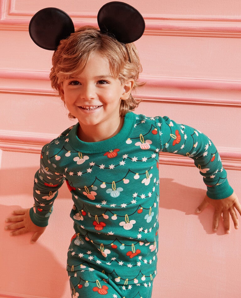 Disney Mickey Mouse Holiday Garland Matching Family Pajamas in  - main