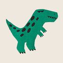 Baby Graphic Bodysuit & French Terry Sweatpants Set in Dino - swatch