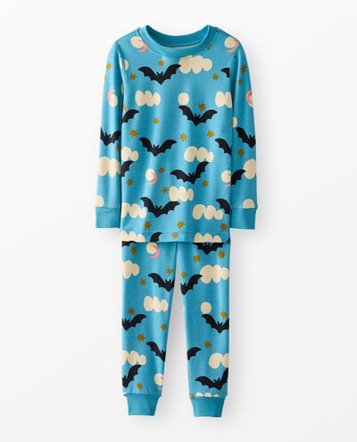 Halloween HannaSoft™ Stretch Pajama Set in Bats at Night - main