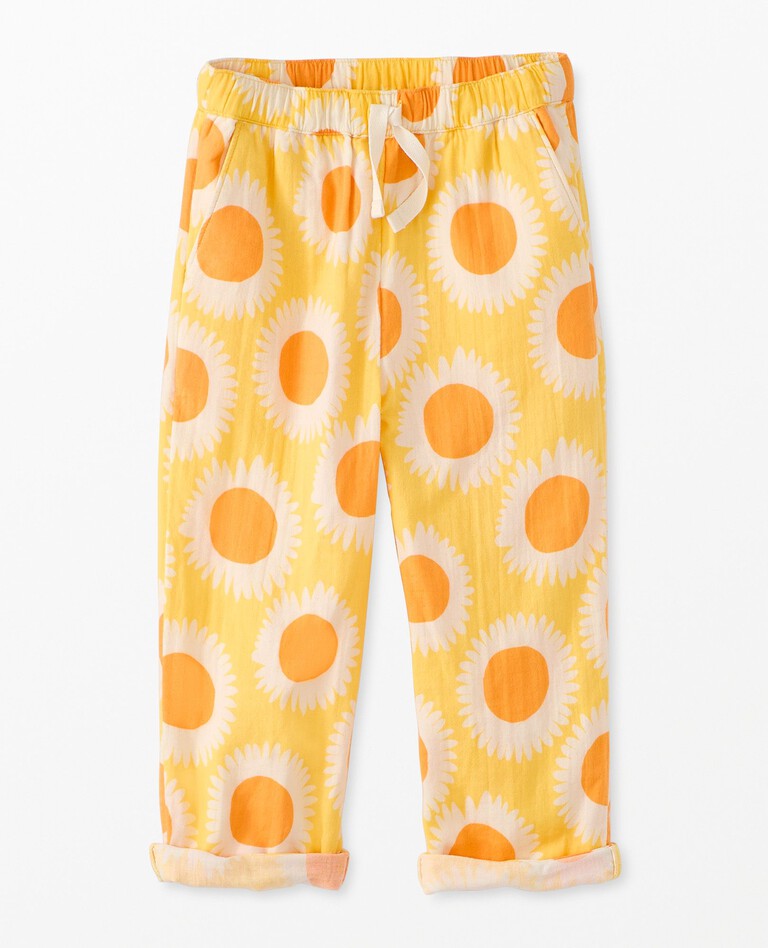Muslin Beach Pants in Sunny Sunflowers - main