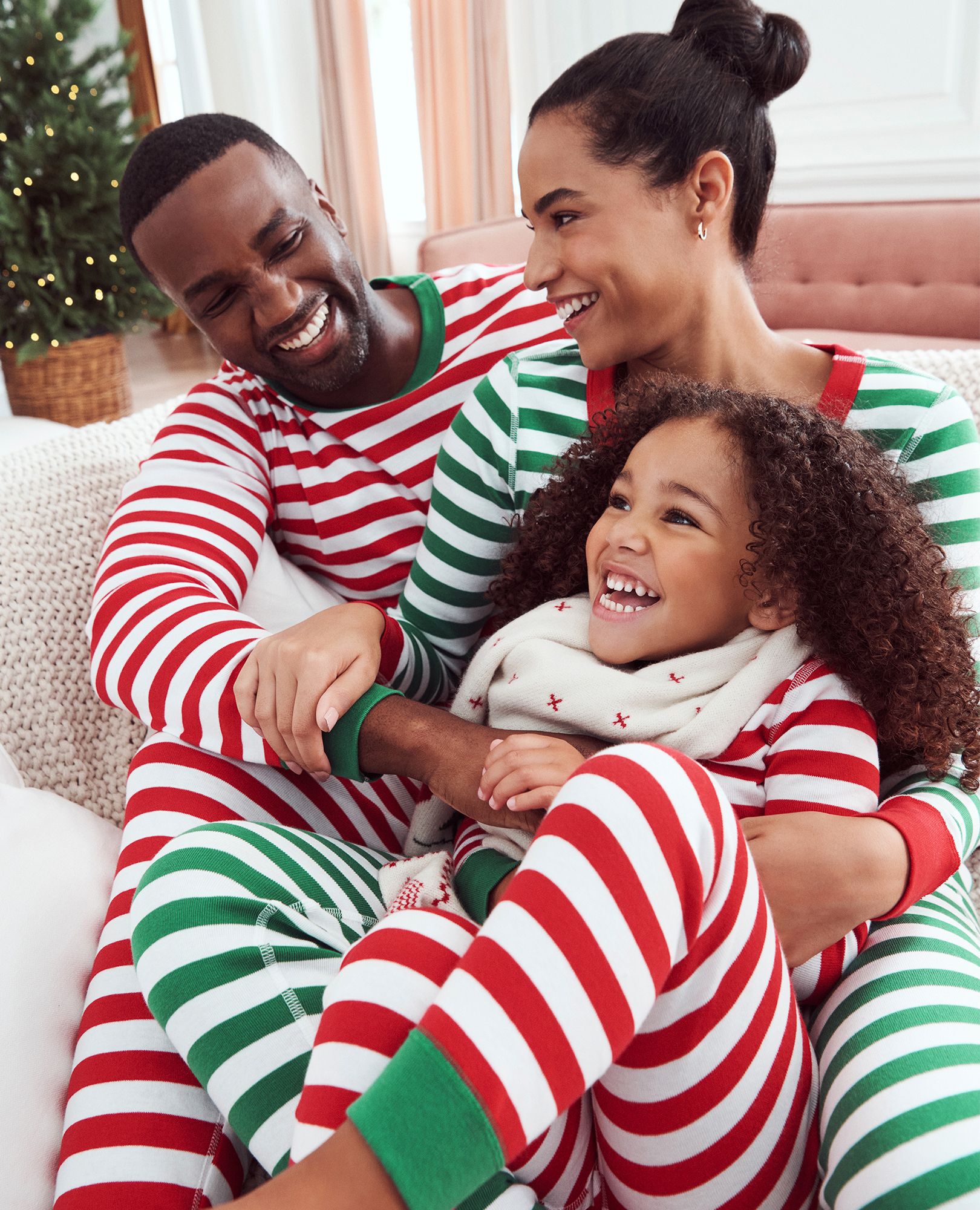 Red and white striped online pajama pants for adult