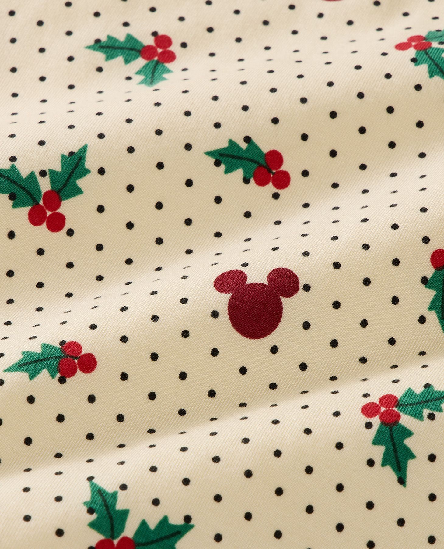 Disney Mickey Mouse Holiday HannaSoft™ Stretch Pajama Set in Mickey Holly Berry - main