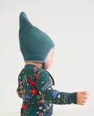 Baby Gnome Hat In Recycled Microfleece in Juniper - main