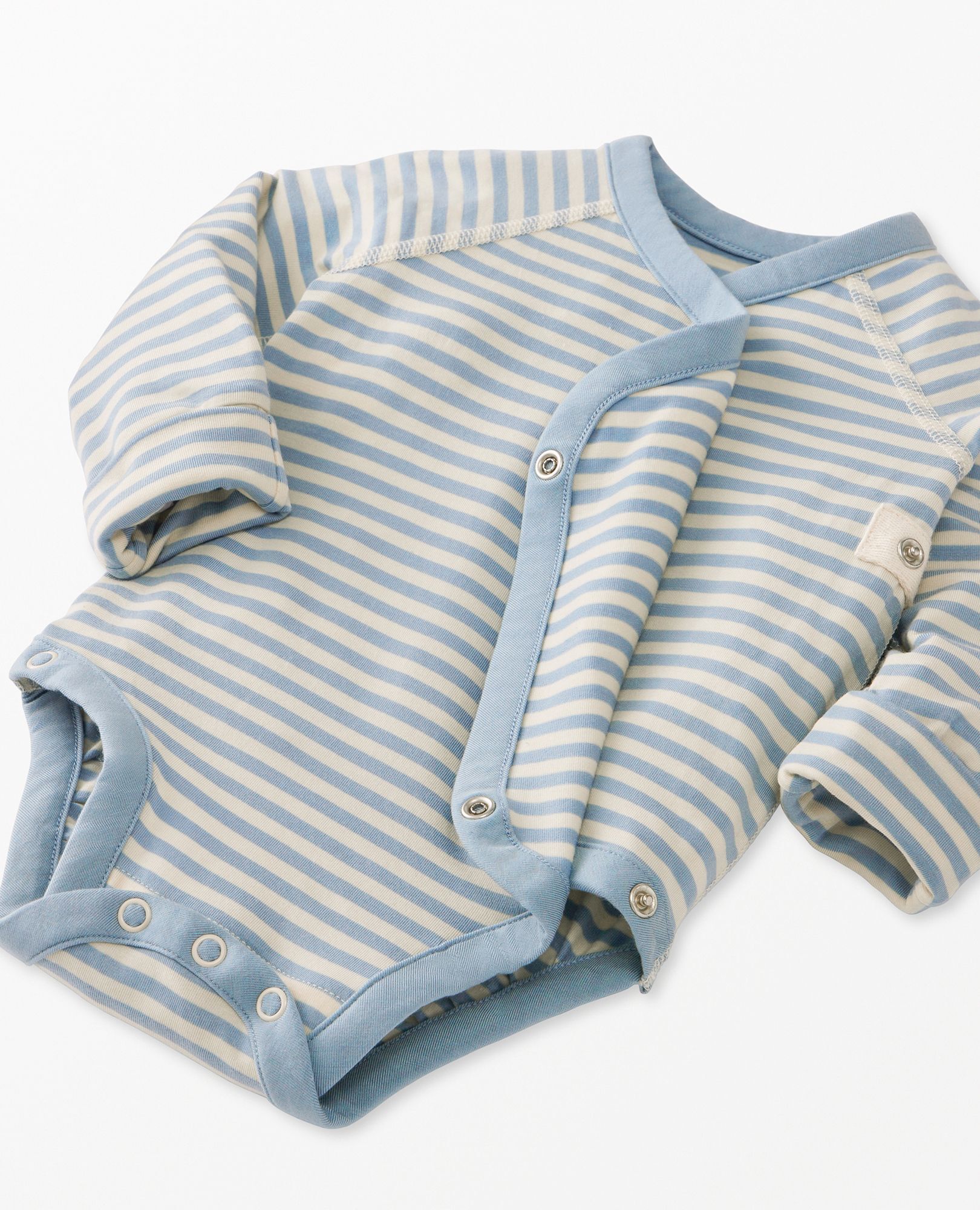 Baby Layette Bodysuit in HannaSoft™ in Ecru/North Air - main