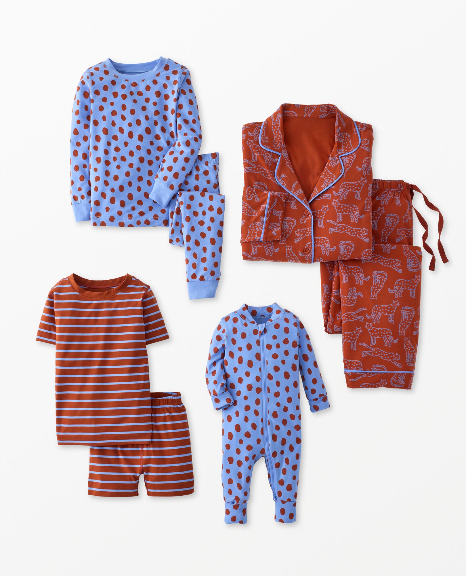 Wild Cat Mommy Me Pajamas in HannaSoft Hanna Andersson