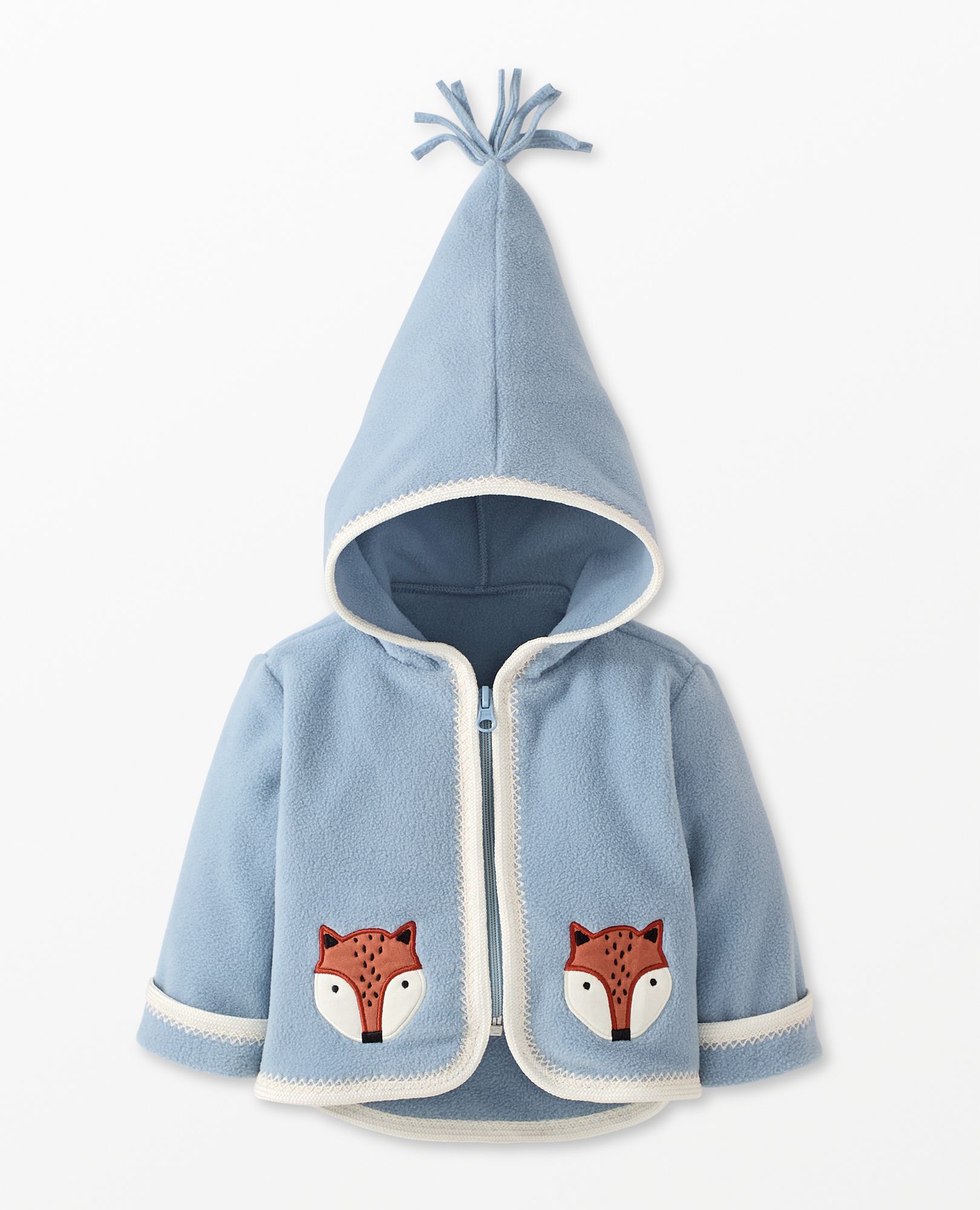 Foxy On North Air Fleece Jacket in 100 Recycled Poly Baby Girls Size 12 18 mos by Hanna Andersson