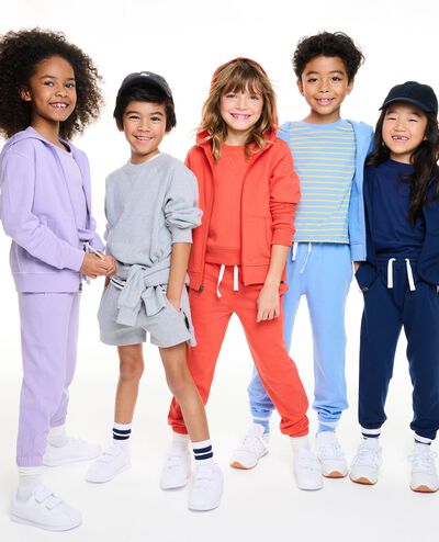 French Terry Hoodie in Navy Blue - main