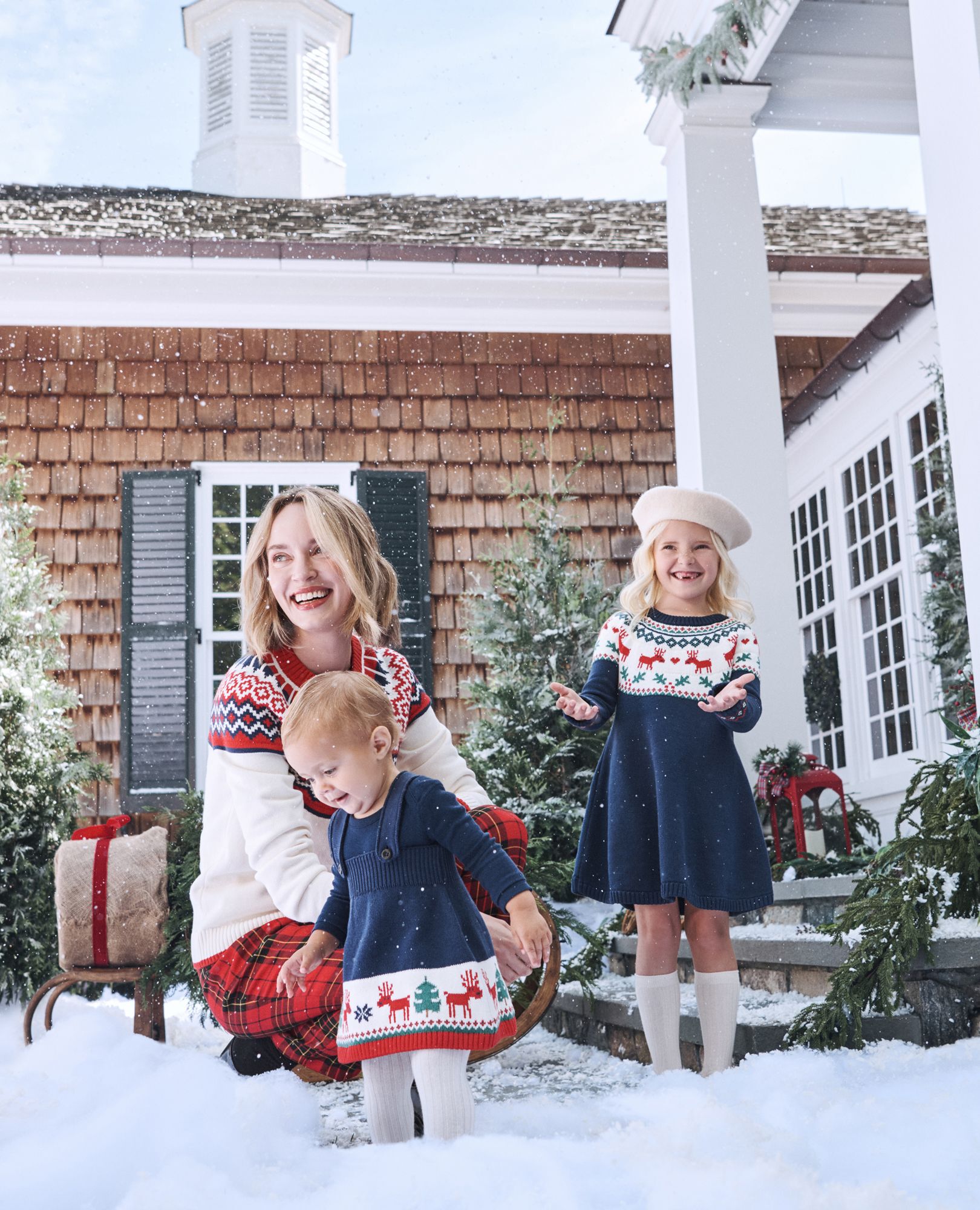 Baby Long Sleeve Bodysuit in Navy Blue - main