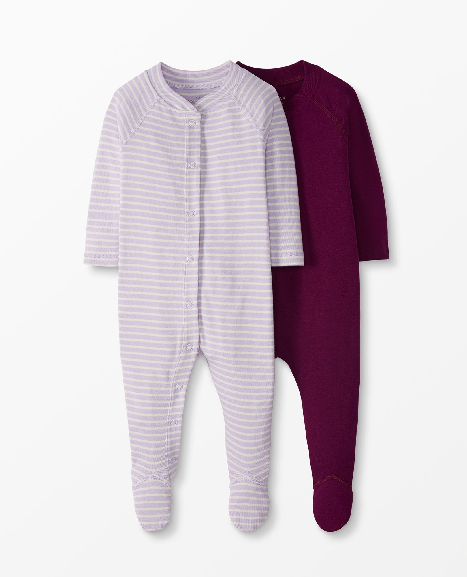 Moon and Back by Hanna Andersson Baby Footed Sleeper 2 Pack