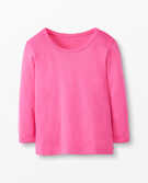 Bright Basics Tee In Pima Cotton in Power Pink - main