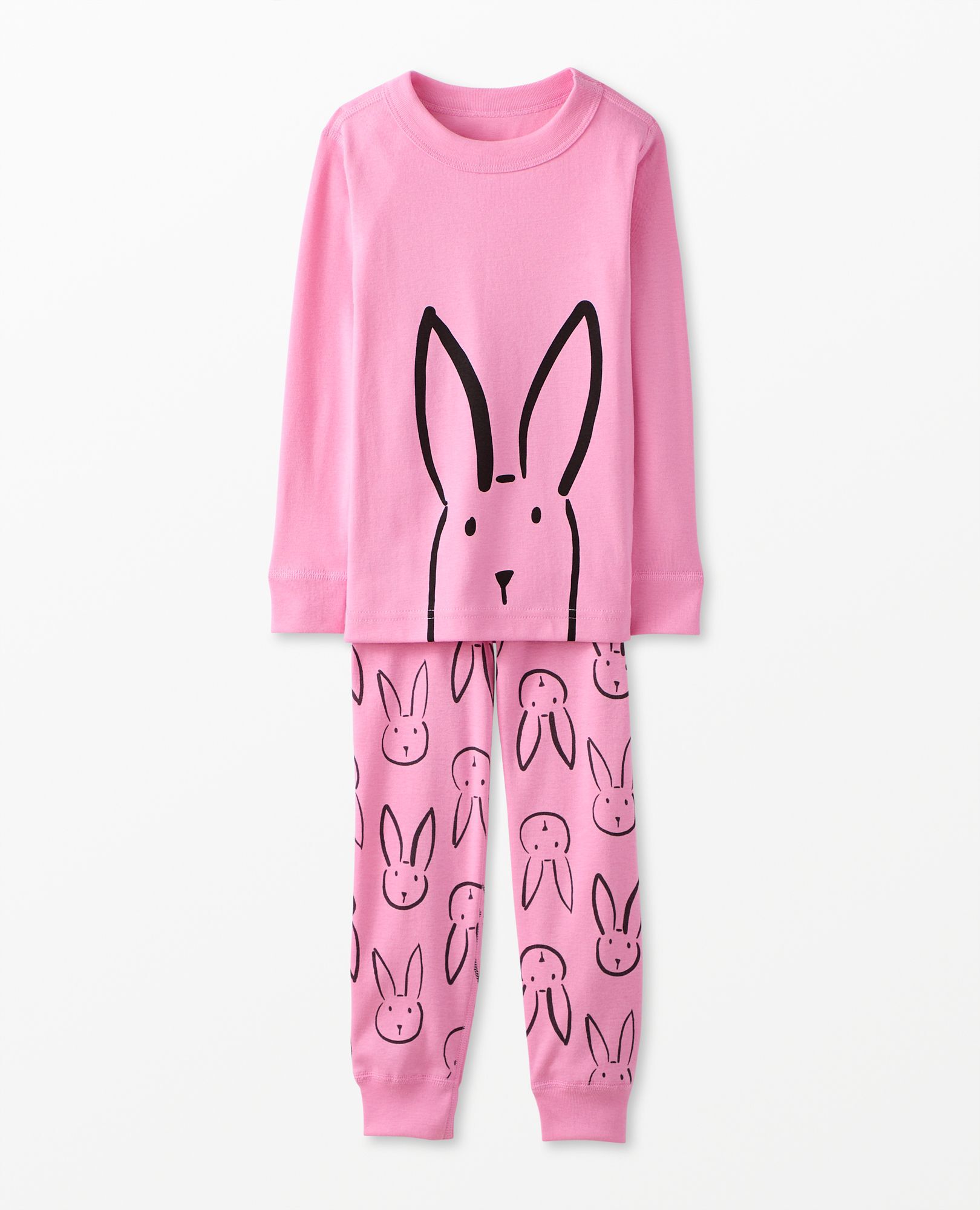 Pink long sales john pajamas