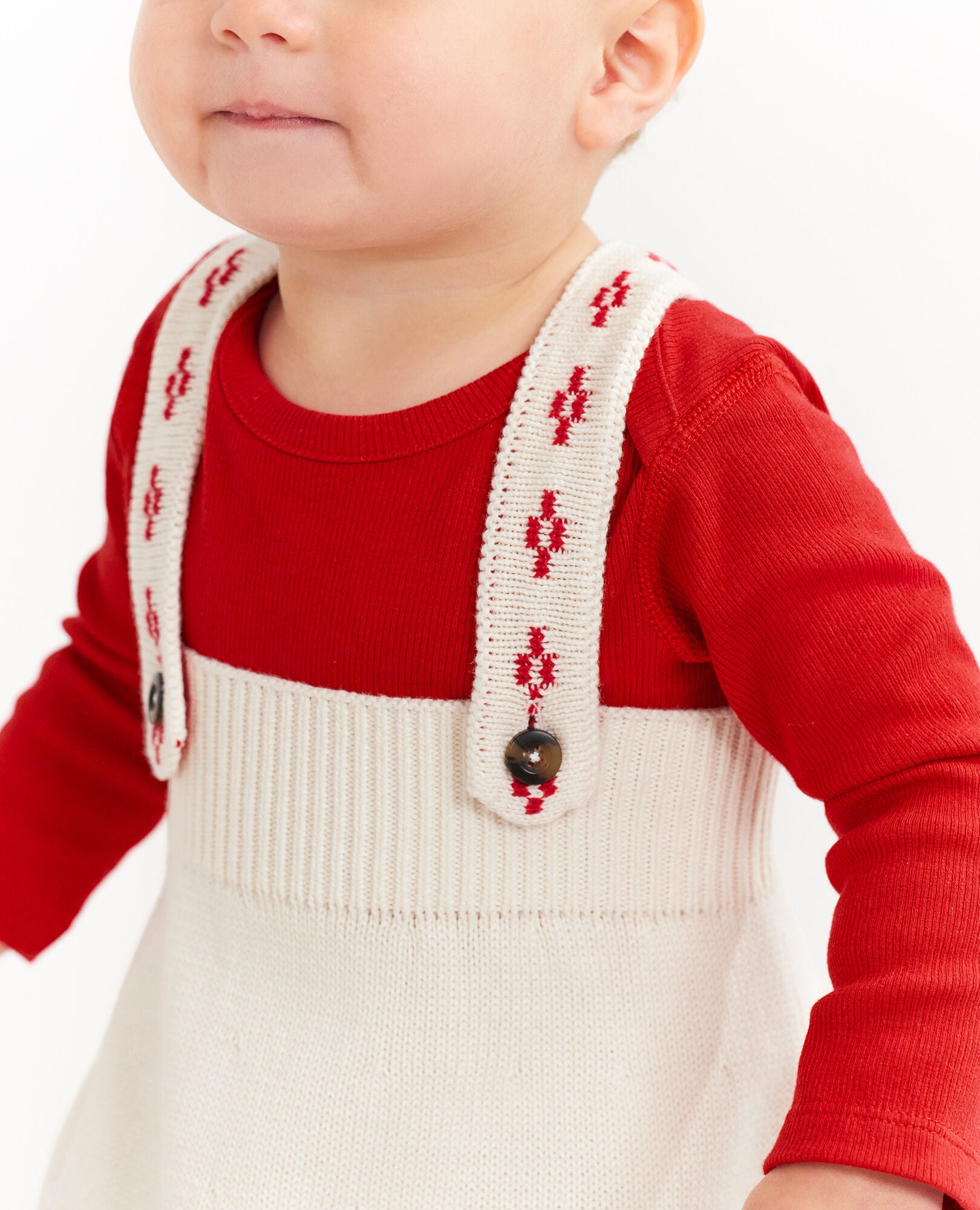 baby red sweater dress