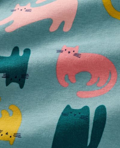 HannaJams™ Pajama Set in Playful Cats on Cameo Blue - main