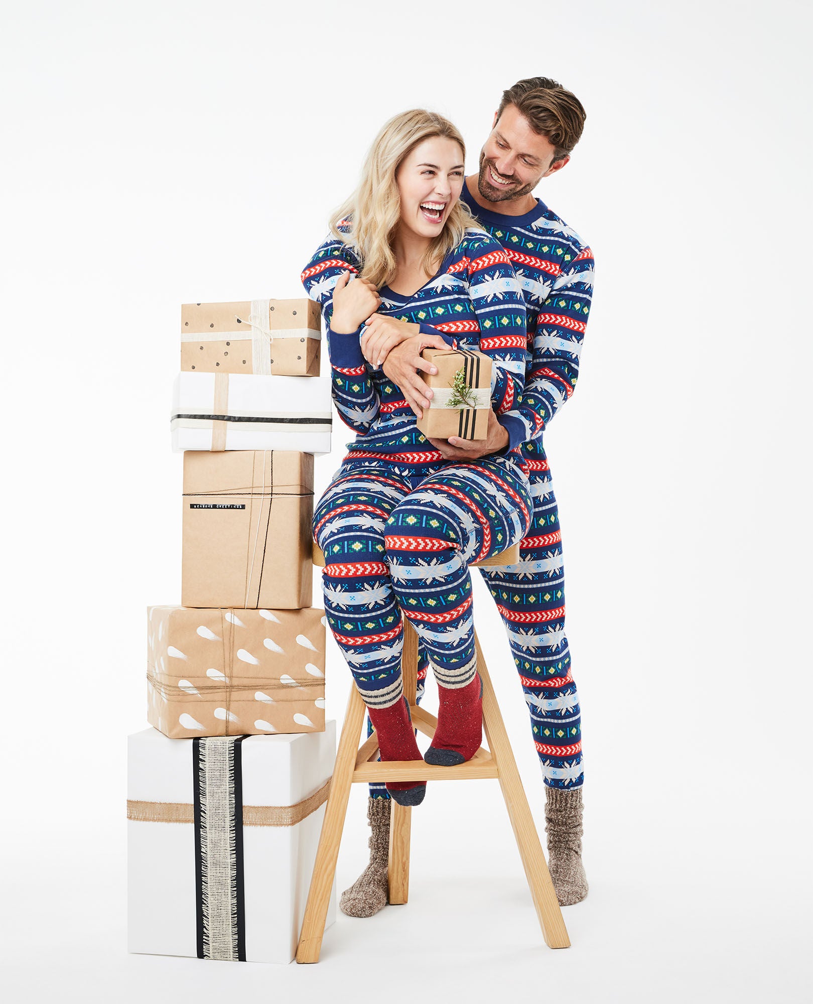 Scandi Snowflake Fairisle Matching Family Pajamas Hanna Andersson