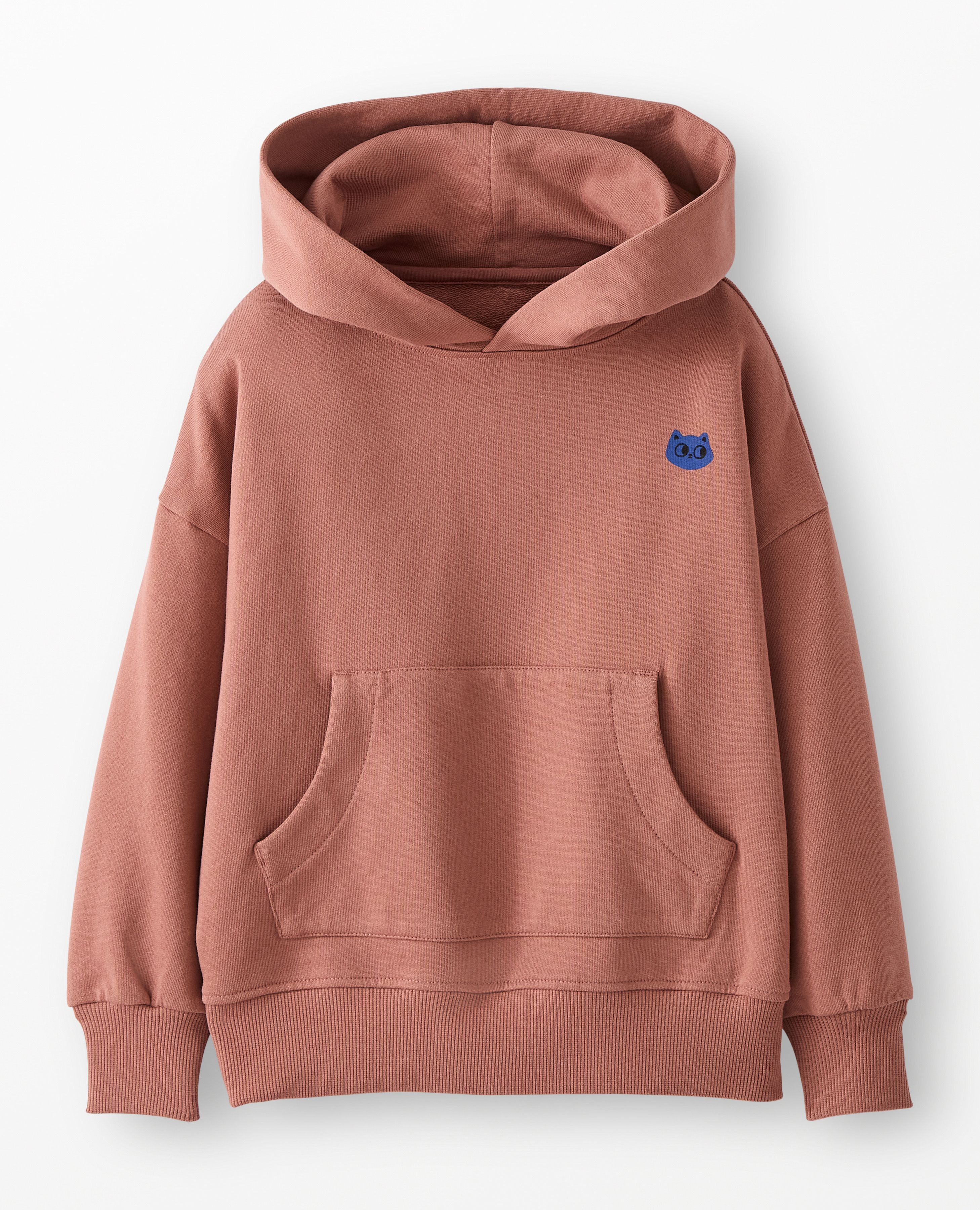 French Terry Graphic Hoodie in Burlwood - main