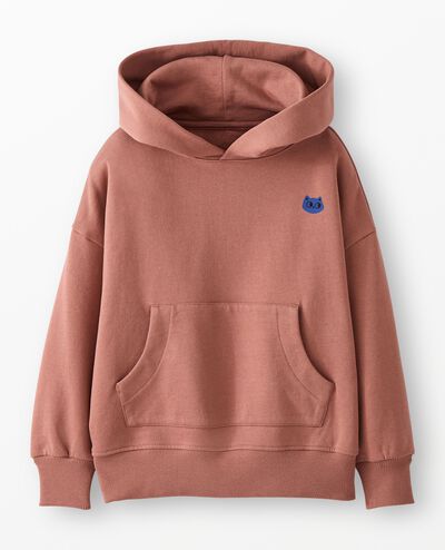 French Terry Graphic Hoodie in Burlwood - main