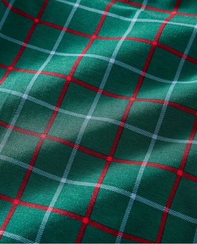 Holiday HannaSoft™ Flannel Sleeper in Green Windowpane Plaid - main
