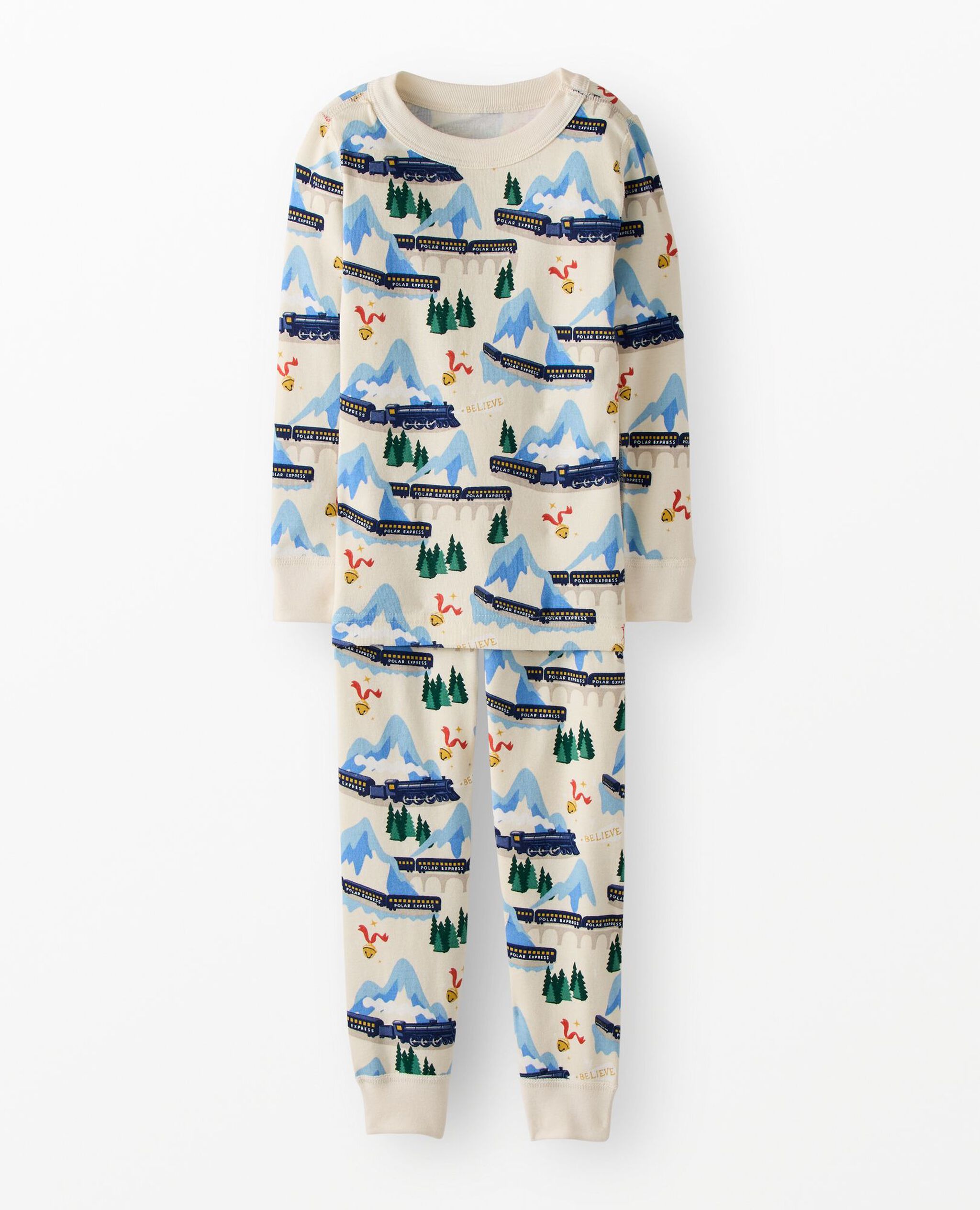 The Polar Express HannaJams™ Pajama Set in Polar Express on Ecru - main