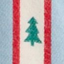 Holiday Flannel Robe in Tree Ribbons on Blue - swatch
